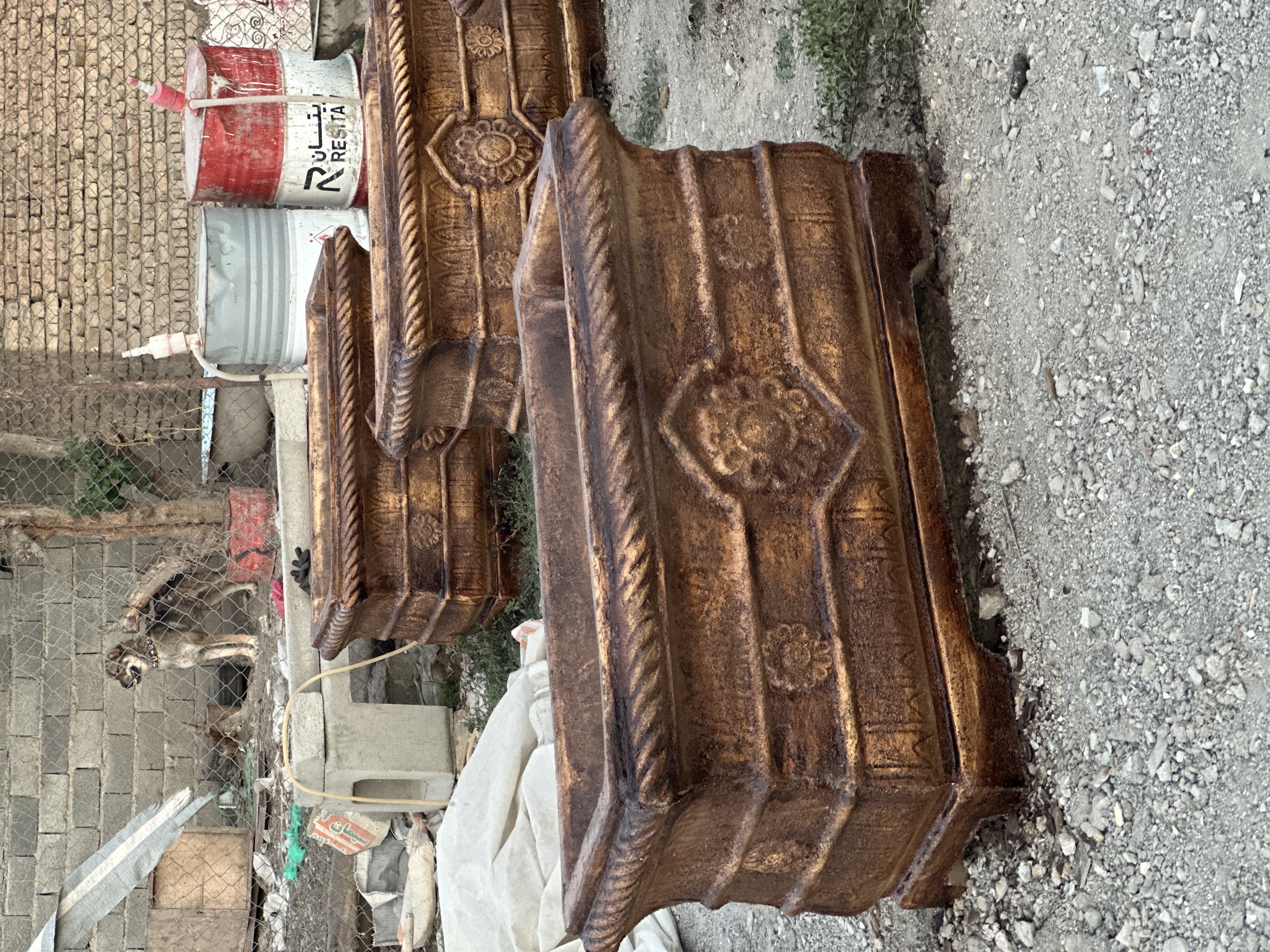 گلدان بتنی سنگین معابر