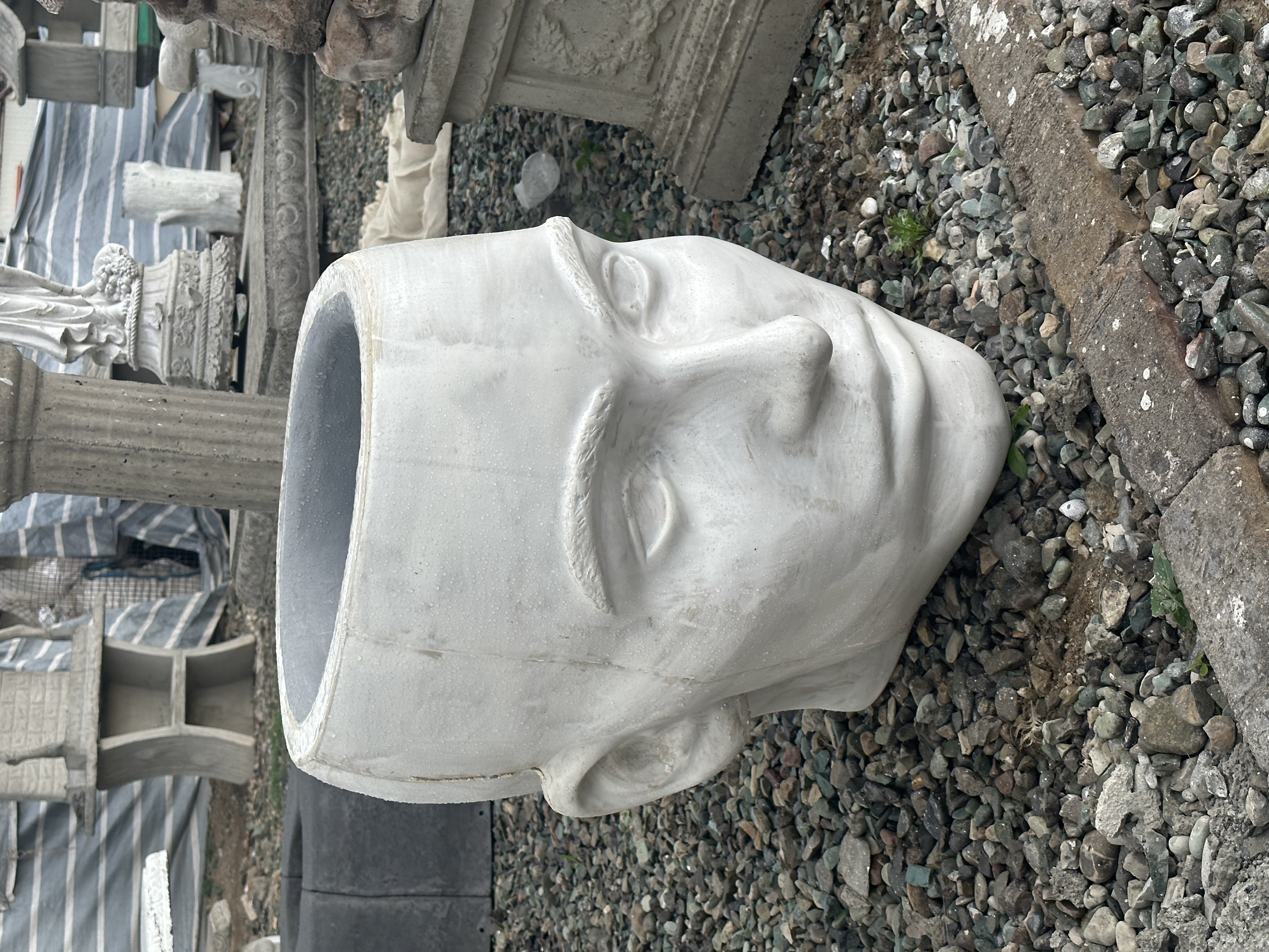 گلدان بتنی طرح رخ سبک و سنگین