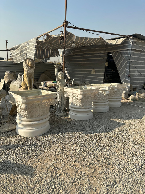 سرستون قطر ۷۰ سنگ مصنوعی