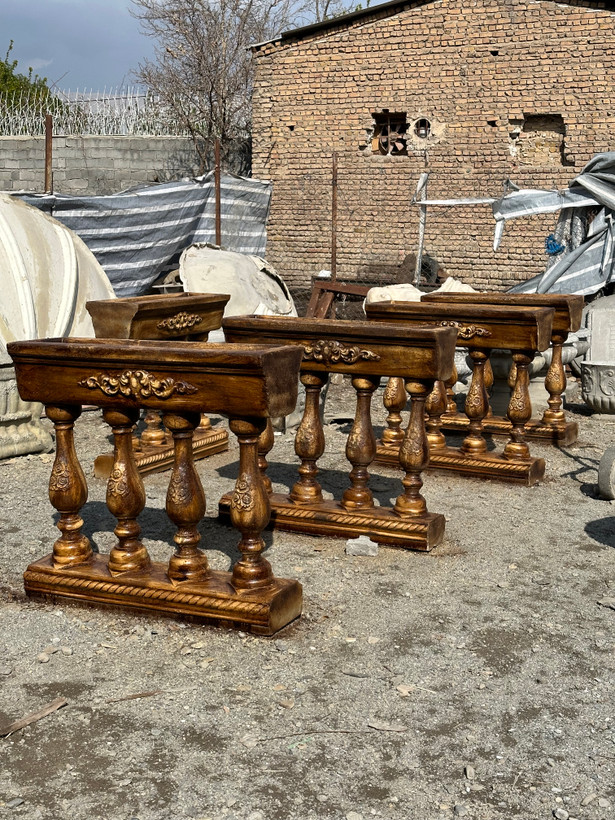 نرده گلدانی بتنی