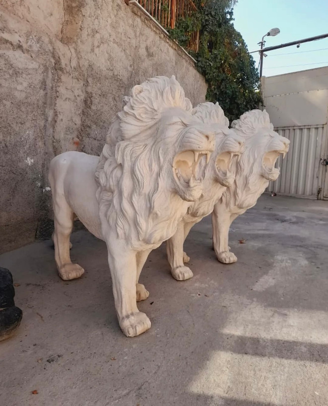 مجسمه شیر فایبرگلاس
