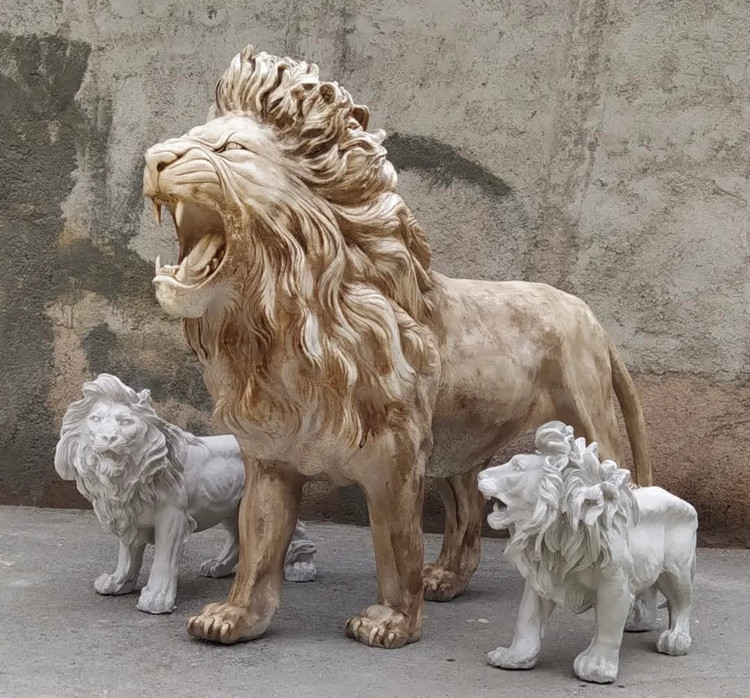مجسمه شیر فایبرگلاس