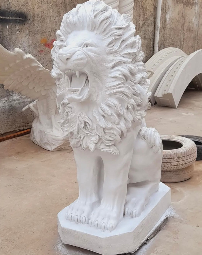 مجسمه شیر فایبرگلاس