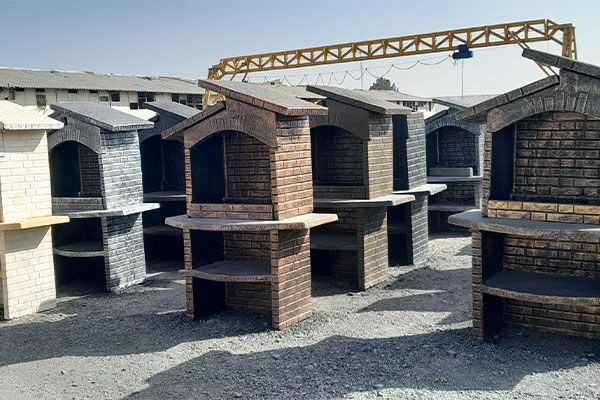 باربیکیو کبابپز منقل بتنی محکم مصلح