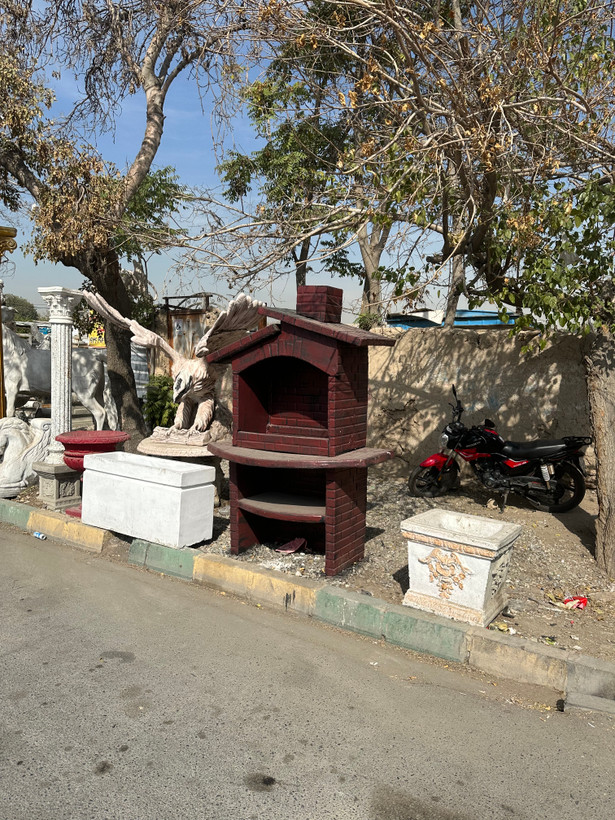باربیکیو کبابپز منقل بتنی محکم مصلح