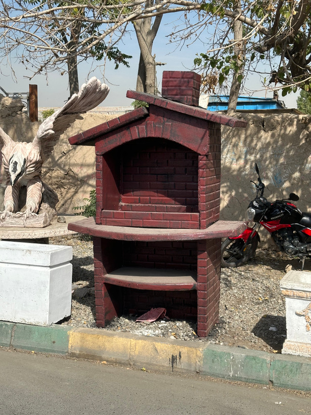 باربیکیو کبابپز منقل بتنی محکم مصلح