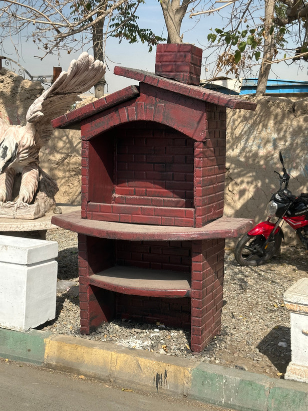باربیکیو کبابپز منقل بتنی محکم مصلح